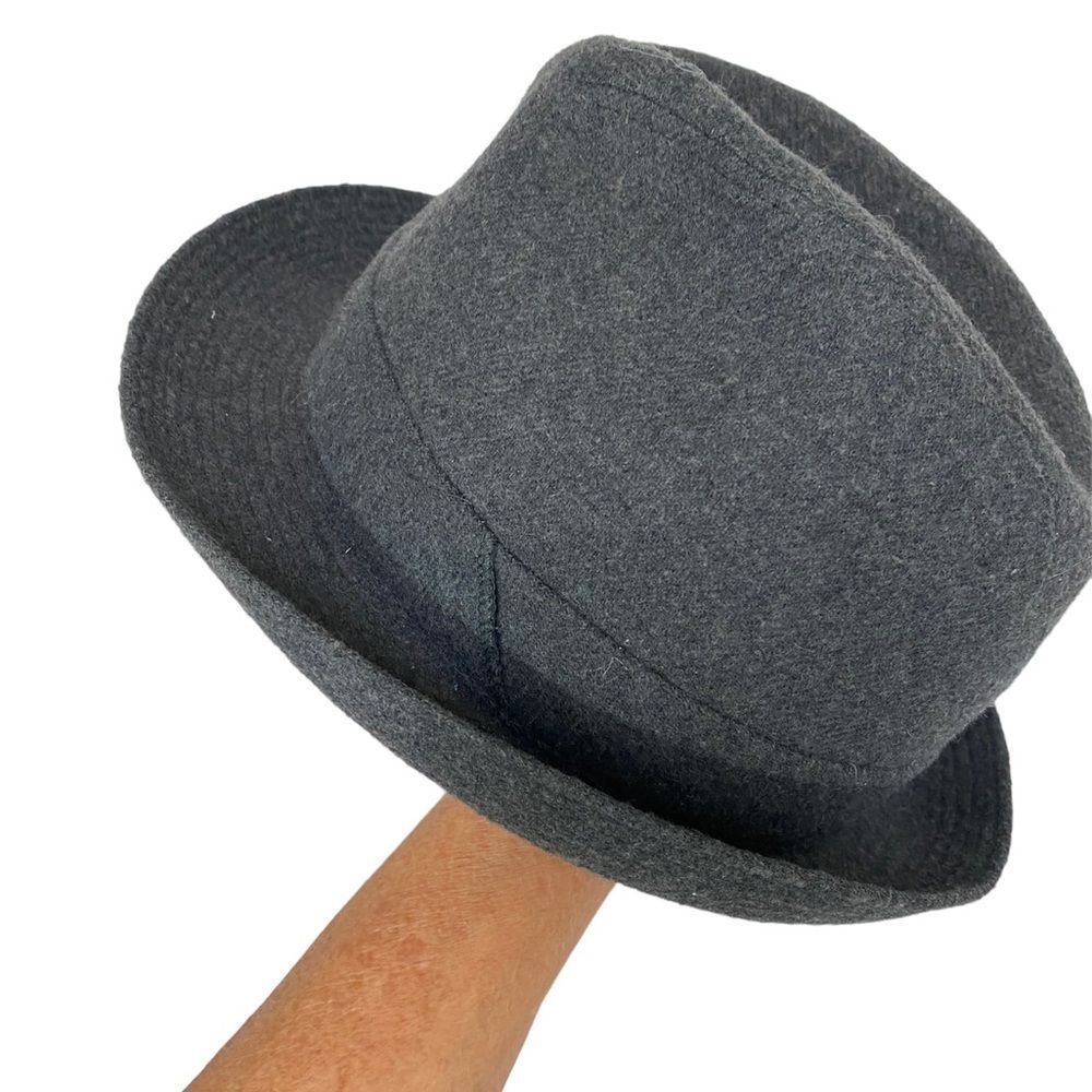 Imercork Crambes Paris France vintage 60’s wool blend gray fedora hat 54-6 5/8 - Picture 1 of 9